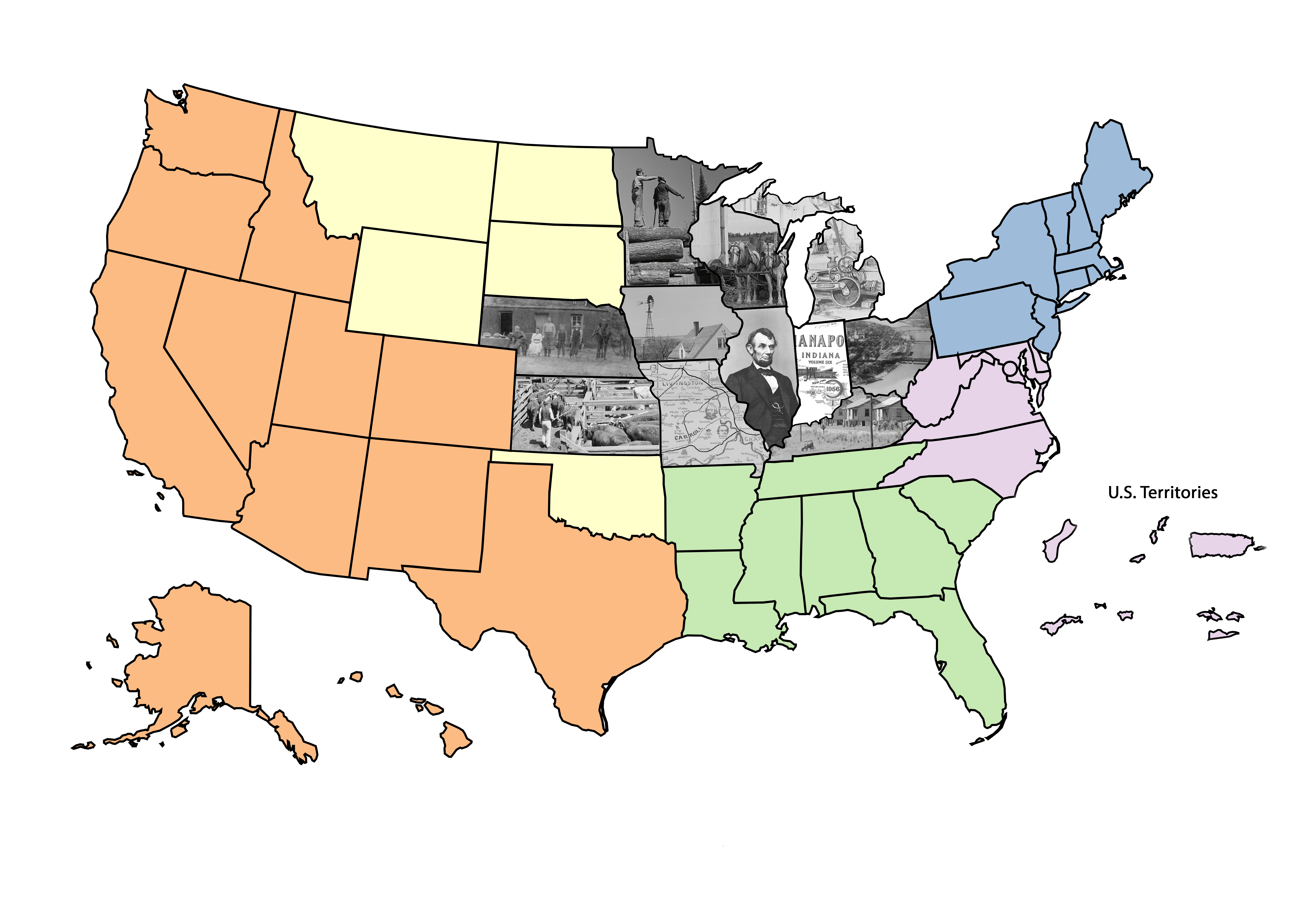 Map midwest Region