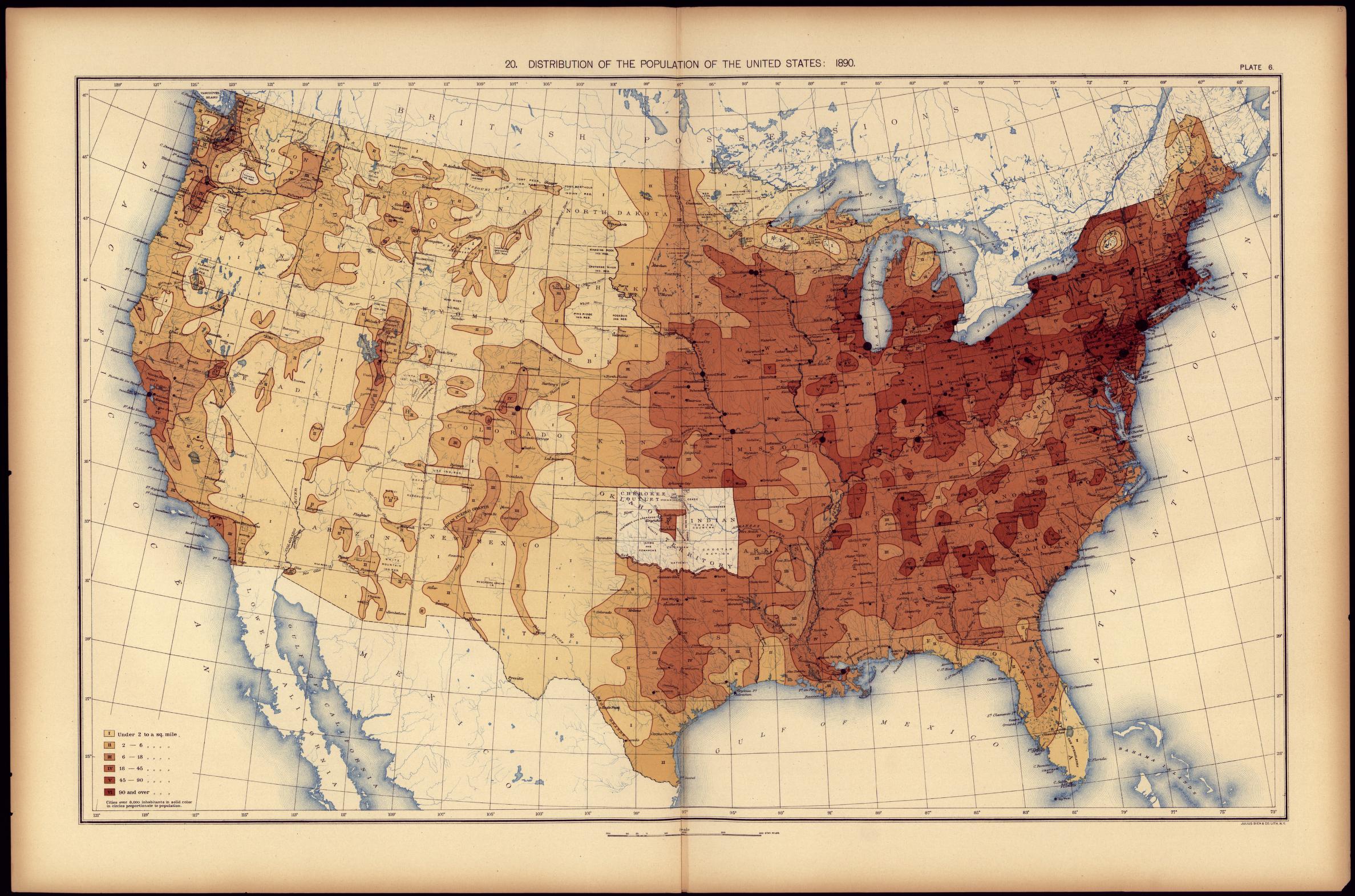 1890 Census Map