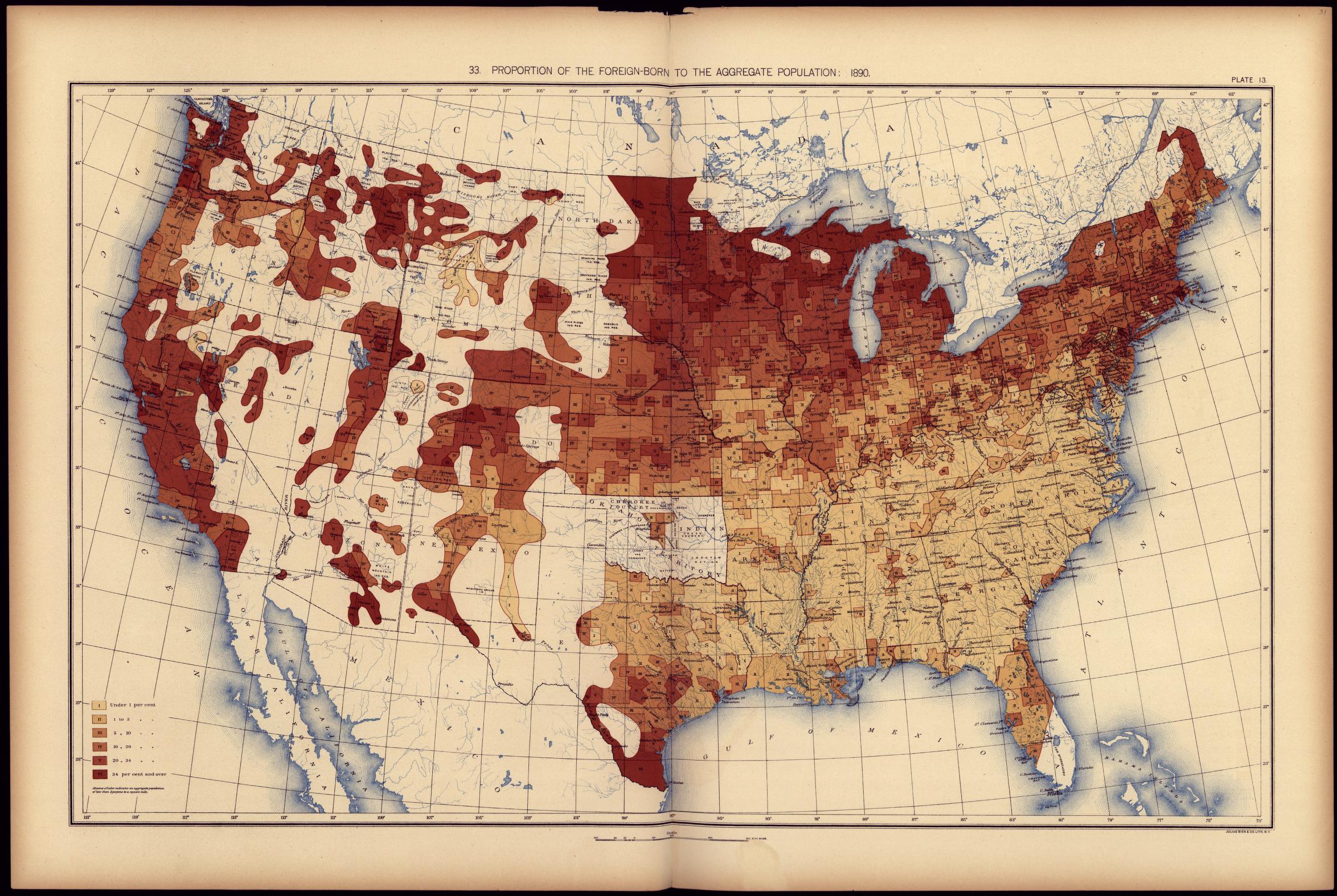 Immigrant Census Map