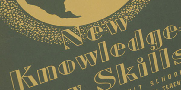 poster featuring 'new knowledge and new skills'