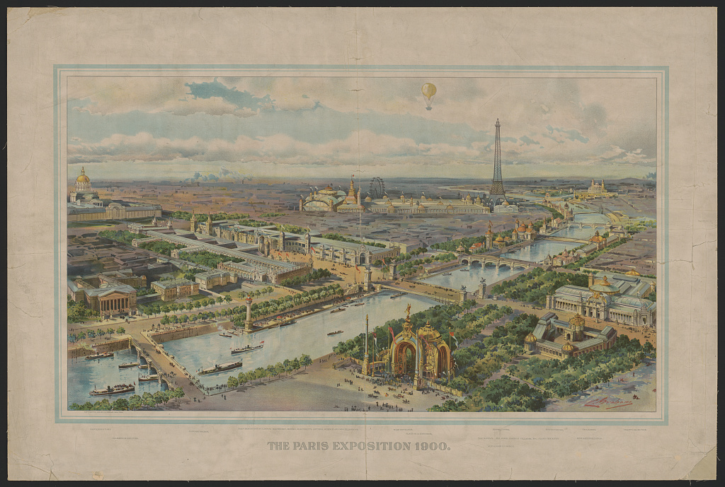 Bird's Eye View of the 1900 Paris Expo