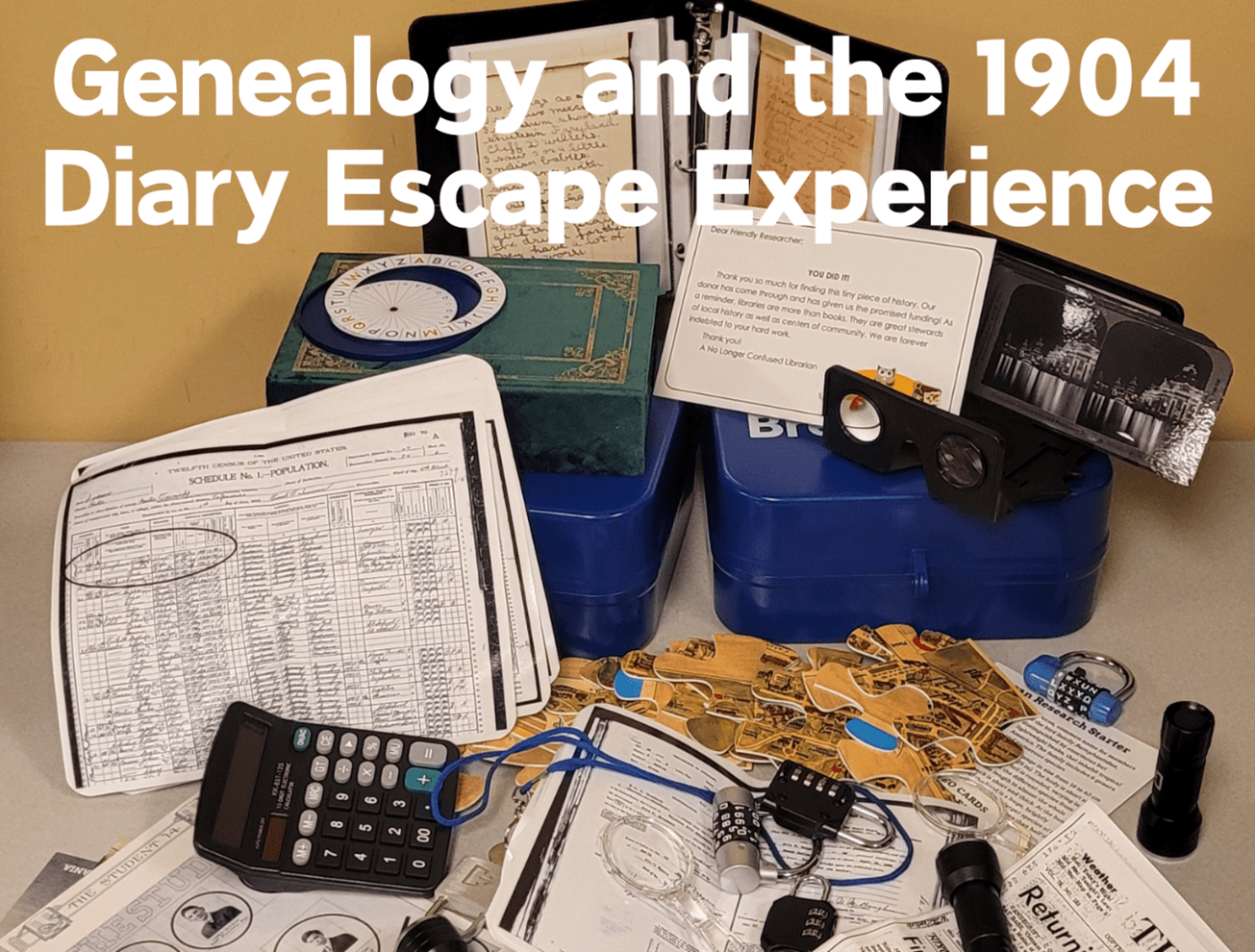 Genealogy and the 1904 Diary Escape Experience Kit